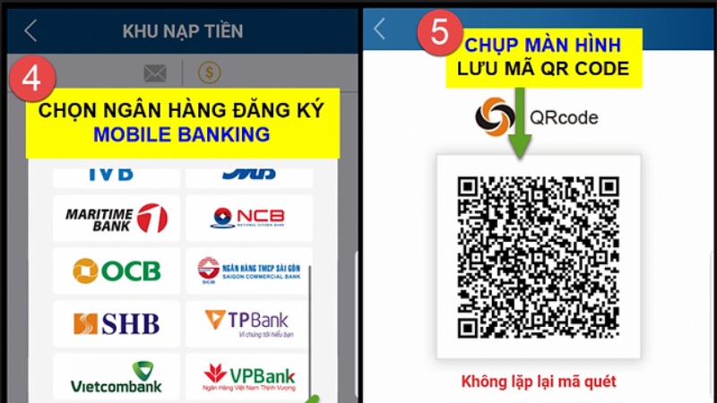 Cách nạp tiền KUBET77 hiệu quả cùng mã Qr